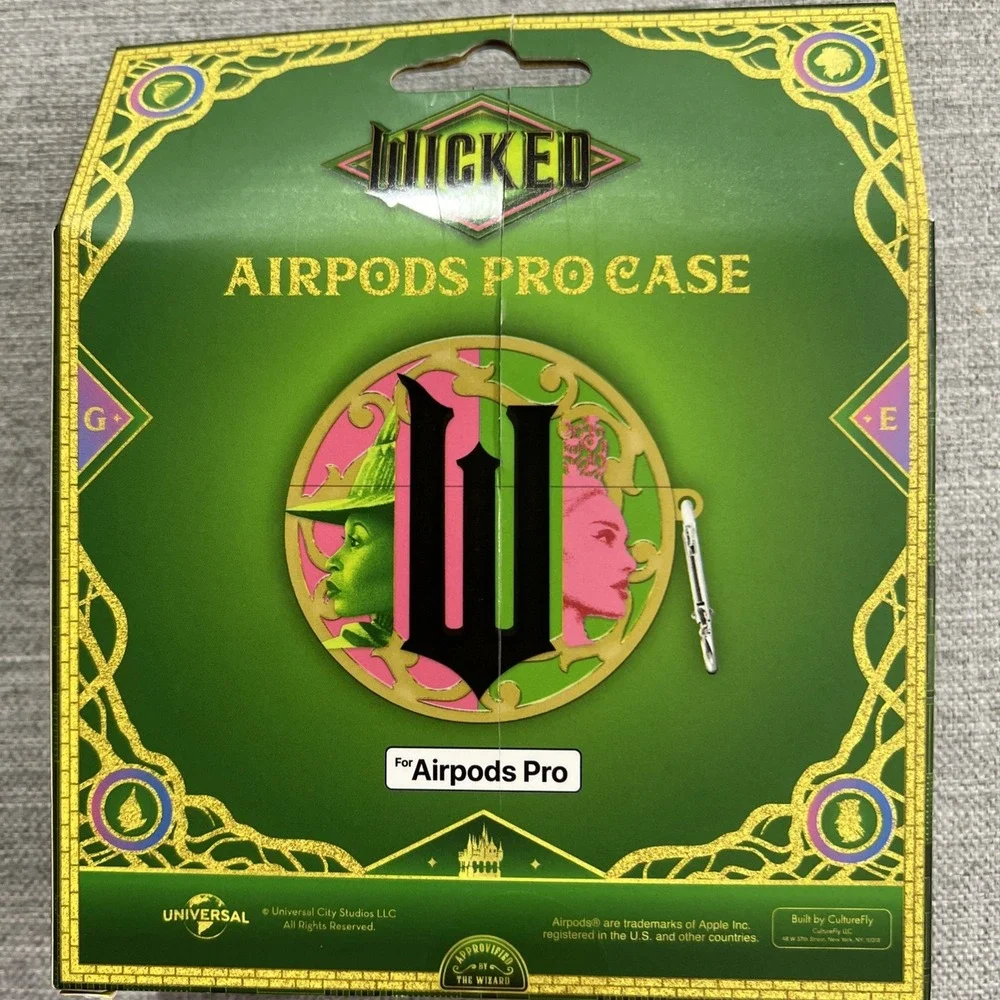 Wicked AirPods Pro Protective Silicone Case Elphaba Glinda New Sealed
